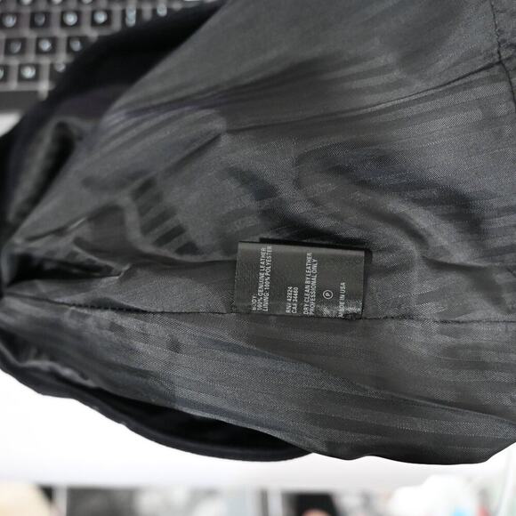 Reformation X Veda Suede Leather Black Small Mini Skirt - Picture 7 of 10